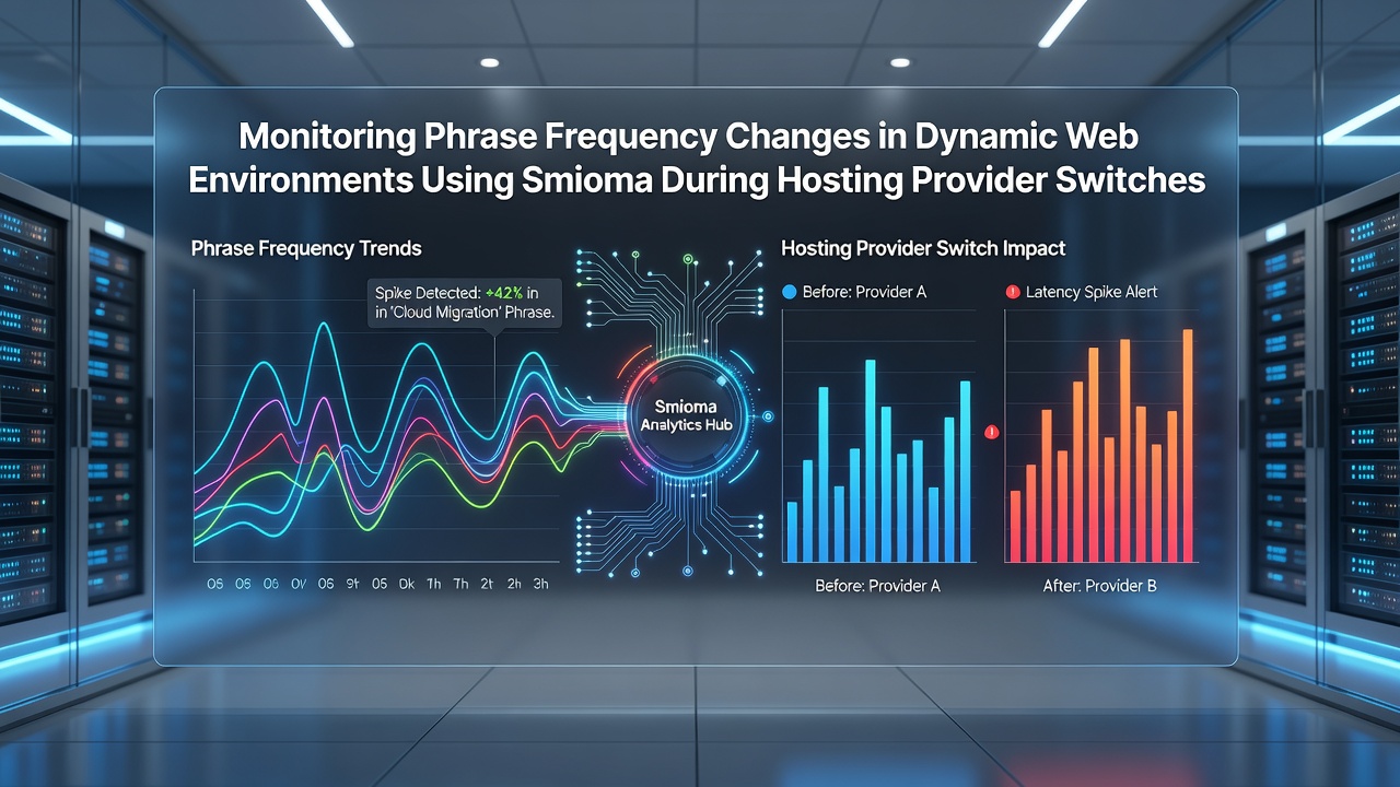 Monitoring Phrase Frequency Changes in Dynamic Web Environments Using Smioma During Hosting Provider Switches